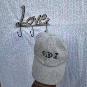 PINK Victoria's Secret Heather Gray Cap